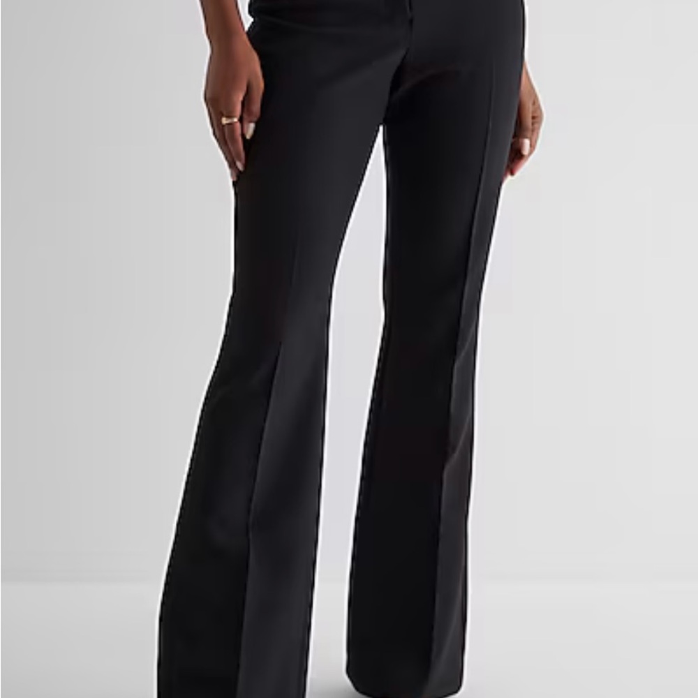 Express Black Flare Pants with Timeless Elegance